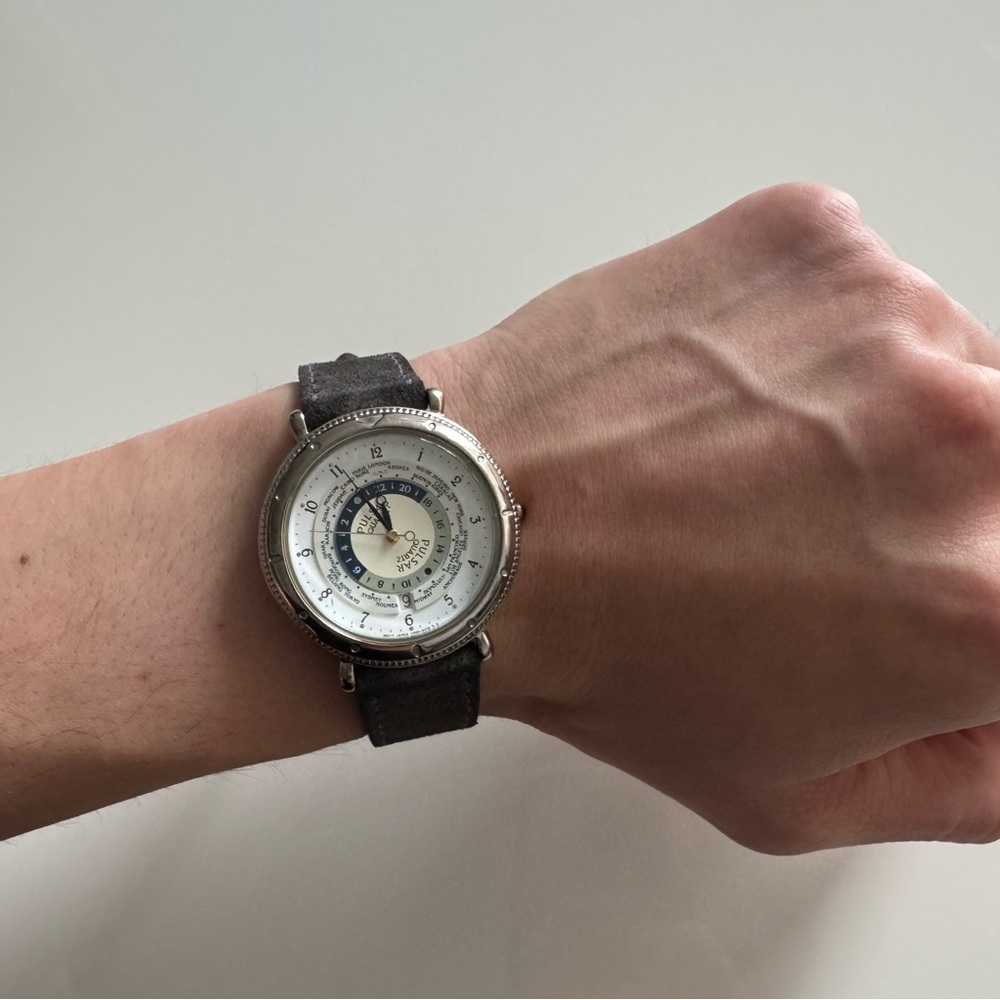 Men’s Vintage Pulsar World Time 38mm watch - Picture 5 of 5